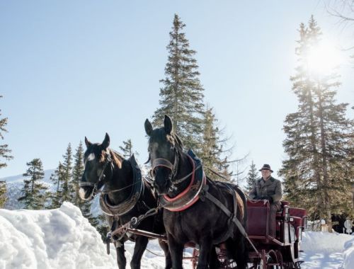 Kutschenfahrt am Katschberg im Winter